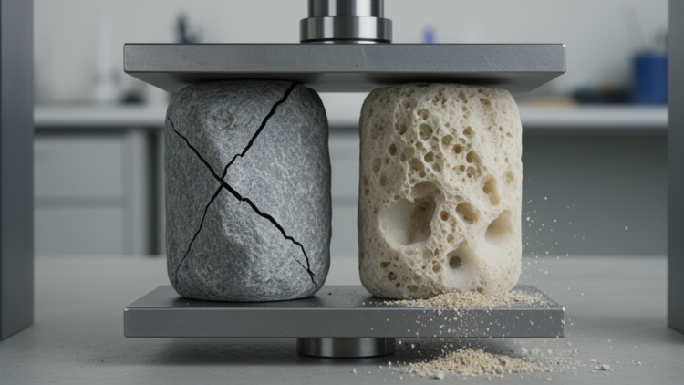 Dissolution Alters Failure in Rock-Like Specimens Under Uniaxial Compression