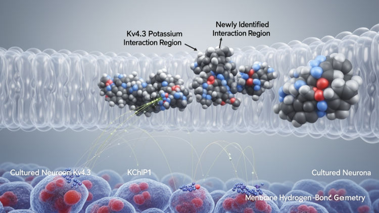 Molecular dynamics and cell experiments identify third Kv4.3–KChIP1 interface