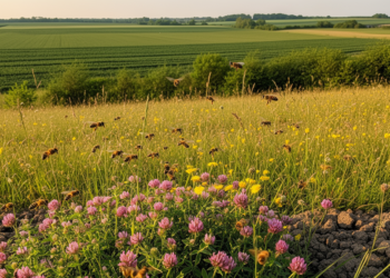 Wild Bee Conservation: Habitat Heterogeneity and Ecological Improvement in Agricultural Land With Open Grassland