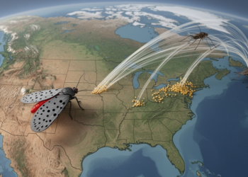 Spotted lanternfly models map rapid U.S. spread and European risk