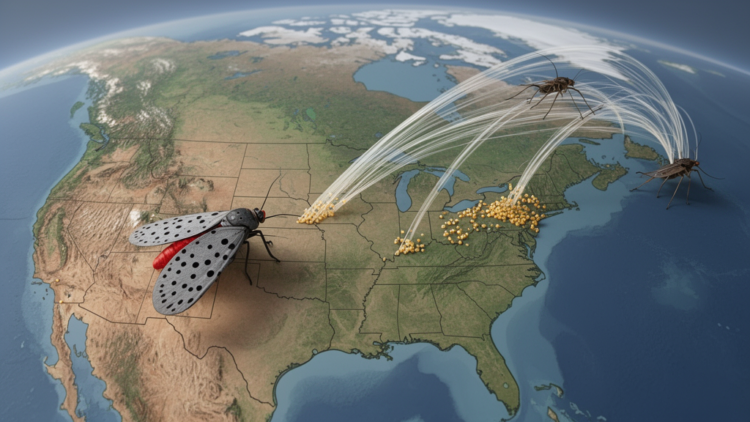 Spotted lanternfly models map rapid U.S. spread and European risk