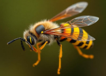 Czech survey maps warning colours in bees, wasps and mimic insects