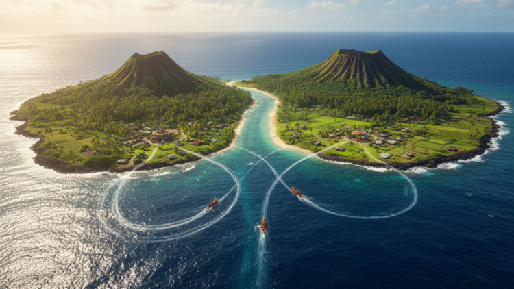 Network analysis reveals divergent paths of two Polynesian chiefdoms