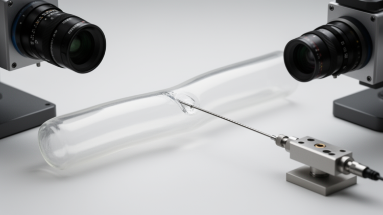 Vision model estimates guidewire contact forces in vessel-phantom images