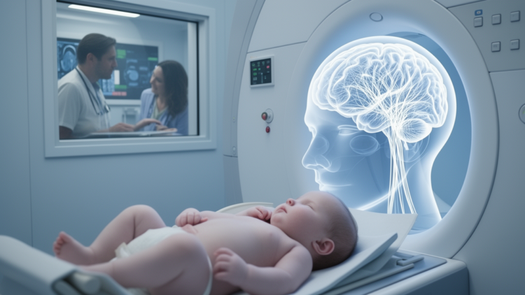 Infant brain connectivity differs with familial ADHD risk