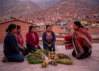 Qayapu persists in urban Ayacucho as a culturally adapted healing ritual