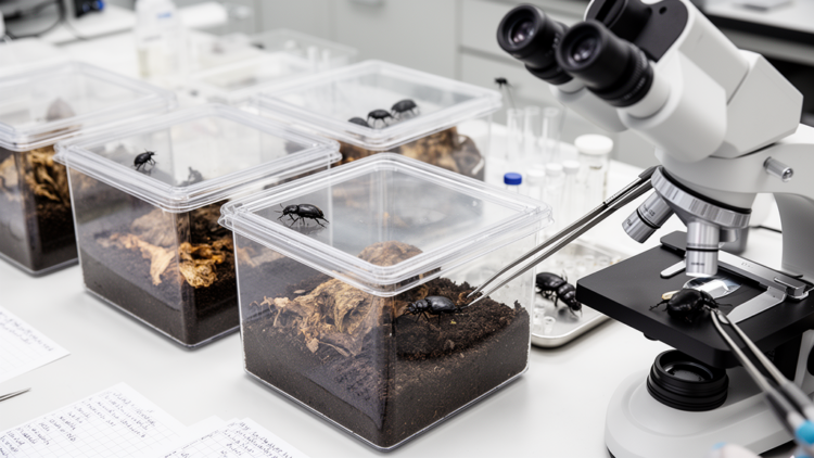 Lab Study Links Combined Beetle Density and Sex Ratio to Burial and Brood Traits