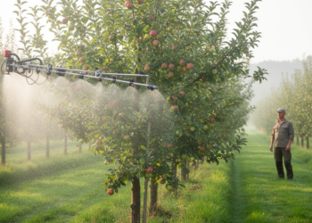 Research report: Spatiotemporal optimization of micro spray mist: effects on growth physiology in apple trees and comprehensive evaluation