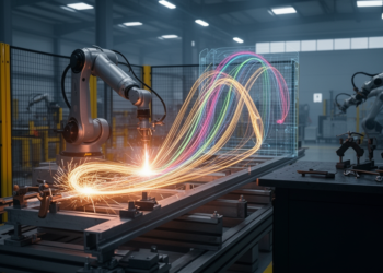 Pareto-guided AI reduces simulated cobot welding errors and collisions