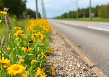 Roadsides Become Pollinator Havens When Mowing Slows and Herbicide Use Narrows