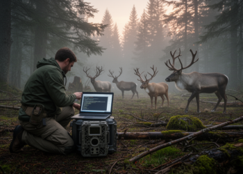 Rosario R package tests temporal overlap in British Columbia cervids