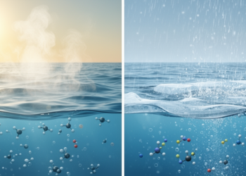 Seasonal cycle in surface seawater isotopic composition
