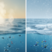 Seasonal cycle in surface seawater isotopic composition