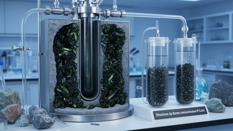 Experiments reveal boron threshold for hydrothermal tourmaline growth