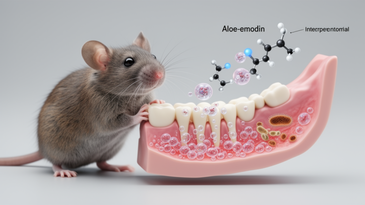 Aloe-emodin shows multi-target promise in mouse periodontitis models