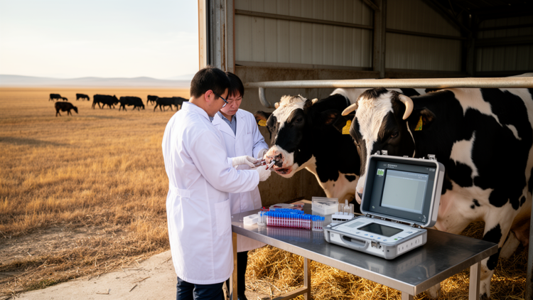 Pathogen seasonality and genetics in dairy cattle at an Inner Mongolia farm