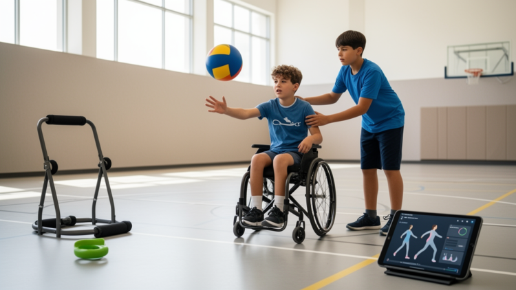 Conceptual framework links adapted PE access with advanced ability support