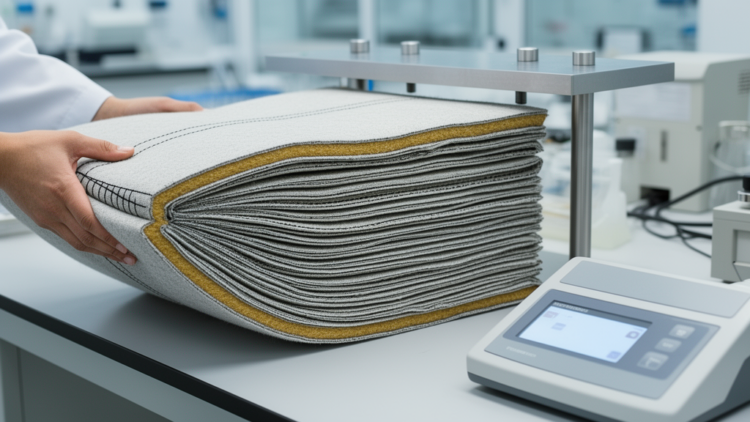 Lab tests show layer count dominates flexural rigidity in sewn insulation