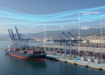 Ancona cold-ironing model links hourly forecasts to 44.9% capacity reduction