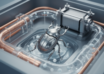 Beetle-inspired biocatalyst generates hydrogen peroxide for power systems