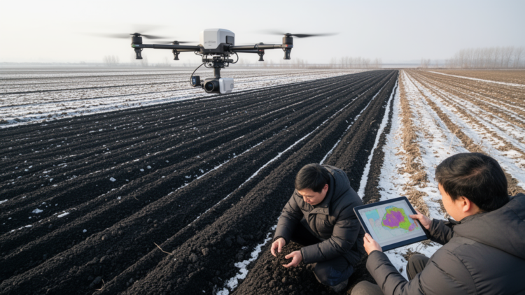 Hyperspectral data improves machine-learning maps of Northeast China’s soil carbon