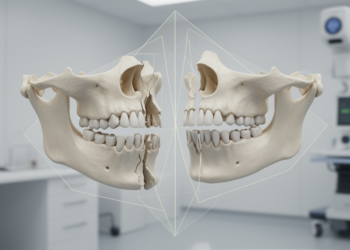 Automated virtual reduction of pseudo-fractured mandibles using sex-specific models