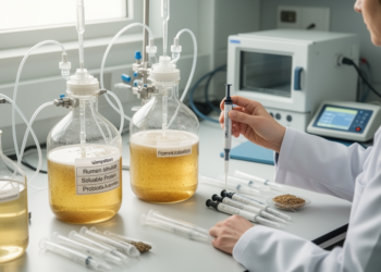 In vitro investigation of probiotic-mediated enhancement of soluble protein utilization and rumen fermentation efficiency