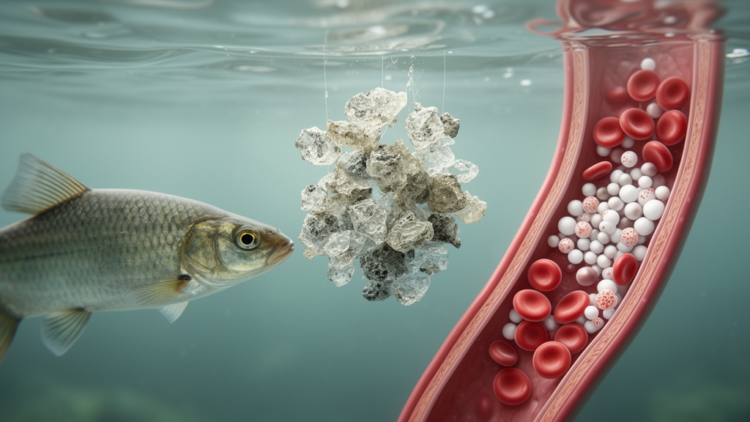 Fish study links aged PLA microplastics to blood-cell changes