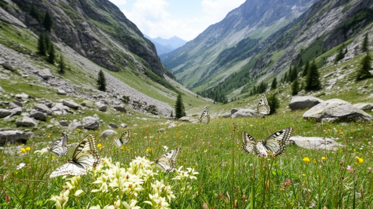 Lack of genetic structure suggests high connectivity of Parnassius phoebus between nearby valleys in the Alps