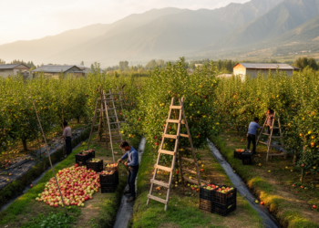 Kashmir fruit growers manage inputs well but operate at inefficient scales