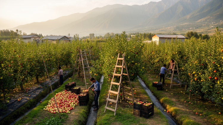 Kashmir fruit growers manage inputs well but operate at inefficient scales