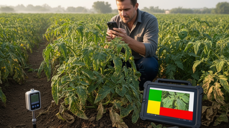 Multimodal model grades plant disease severity from field images