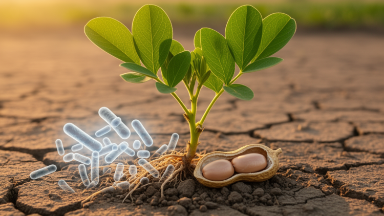 Soil Bacterium Helps Peanuts Survive Drought and Bounce Back Stronger