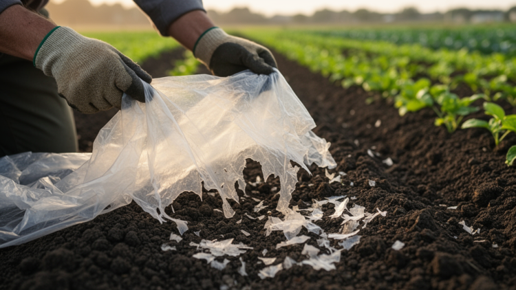 How Biodegradable Mulch Films Break Down: A New Multiscale Framework for Predictable Plastic Degradation