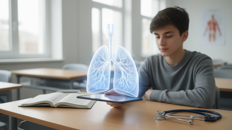 Augmented Reality App Lifts Respiratory Anatomy Learning in First-Year Students