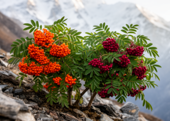 Two Tibetan Rowans Reveal a Surprising Split Between Plant Genomes