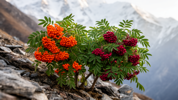 Two Tibetan Rowans Reveal a Surprising Split Between Plant Genomes