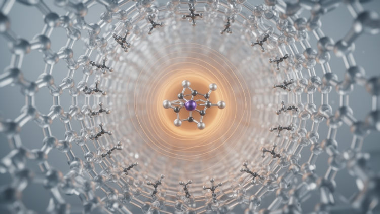 Magnetic probes reveal chemical environments inside molecular framework pores