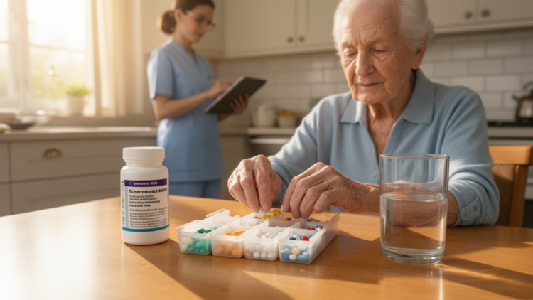 Hidden Symptom Patterns Predict Whether Older Tuberculosis Patients Stay on Their Medication