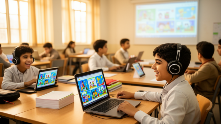 Contextual Multimedia Boosts Arabic Learning Interest in University Students