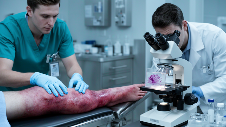 Gram Stain of Aspirated Fluid Helps Emergency Doctors Rule In Flesh-Eating Infections