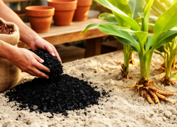 Coffee Husk Biochar Slashes Nitrate Losses and Boosts Turmeric Quality in Sandy Soils