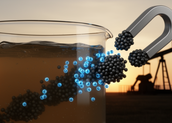 Magnetic Nanocomposite Scrubs Ions From Oilfield Wastewater and Boosts Oil Recovery