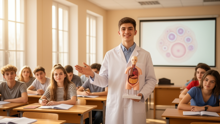 Medical Students Teaching Cancer in Schools Boost Their Own Skills and Knowledge, Study Finds