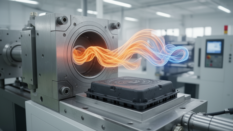 Hidden Flaws in Injection Molding Tracked in 3D Polymer Flow Simulations