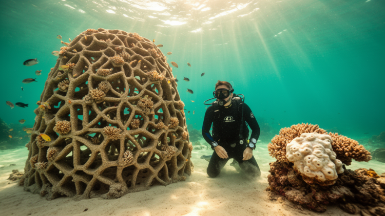 From Coral Skeletons to 3D-Printed Reefs: A New Multiscale Blueprint for Restoring Dying Reefs