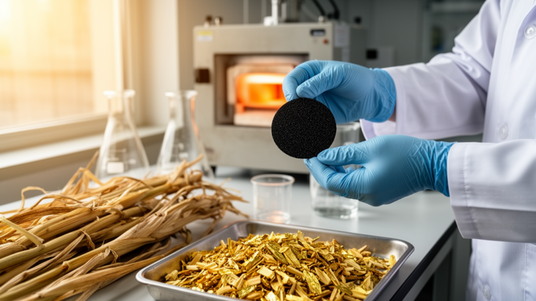 Corn Straw Waste Transformed Into High-Performance Supercapacitor Electrodes