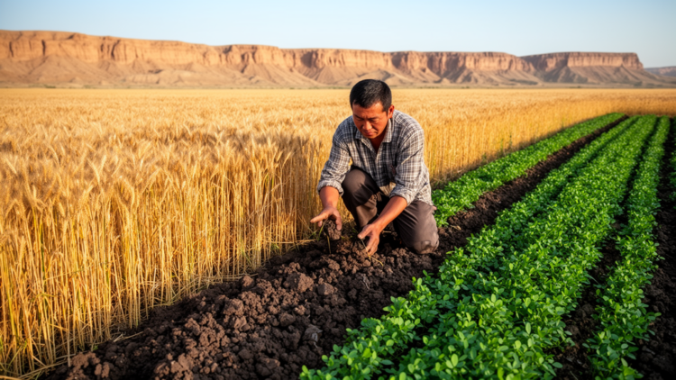 Green Manure Choices Reshape Wheat Yields and Soil Carbon Emissions in Arid China