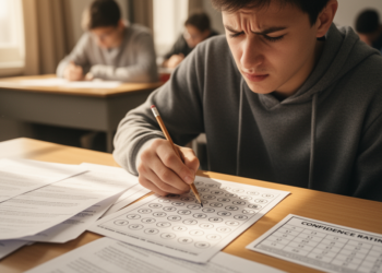 Confidence-Based Multiple-Choice Tests Match Traditional Scoring While Revealing Student Self-Doubt