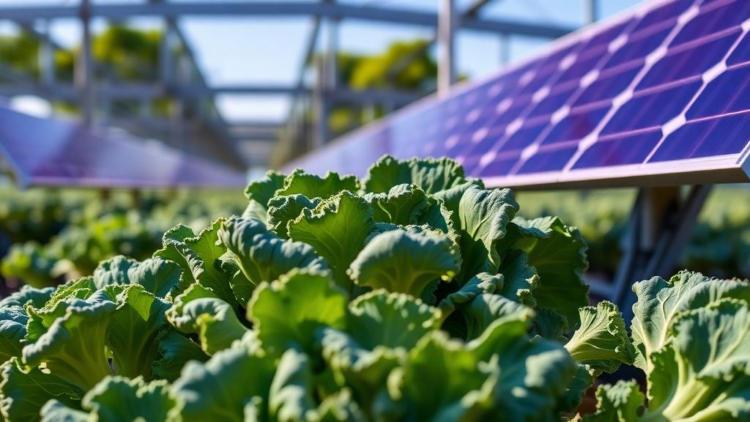 Magenta Solar Panels Boost Broccoli Growth While Harvesting Power